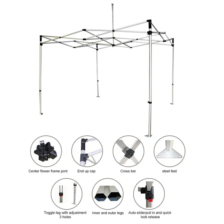 Outdoor Aluminum Alloy Folding Tents Stalls Spires Awnings Convenient And Easy To Install Retractable Canopy Tent