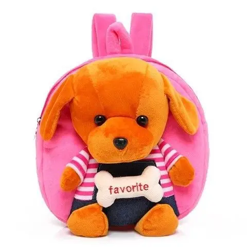 Girls School Student Girls Kids Bookbags Schoolbags Book Cartoon Animal Plush School Bags Backpack Cartoon Plush Doll Backpacks