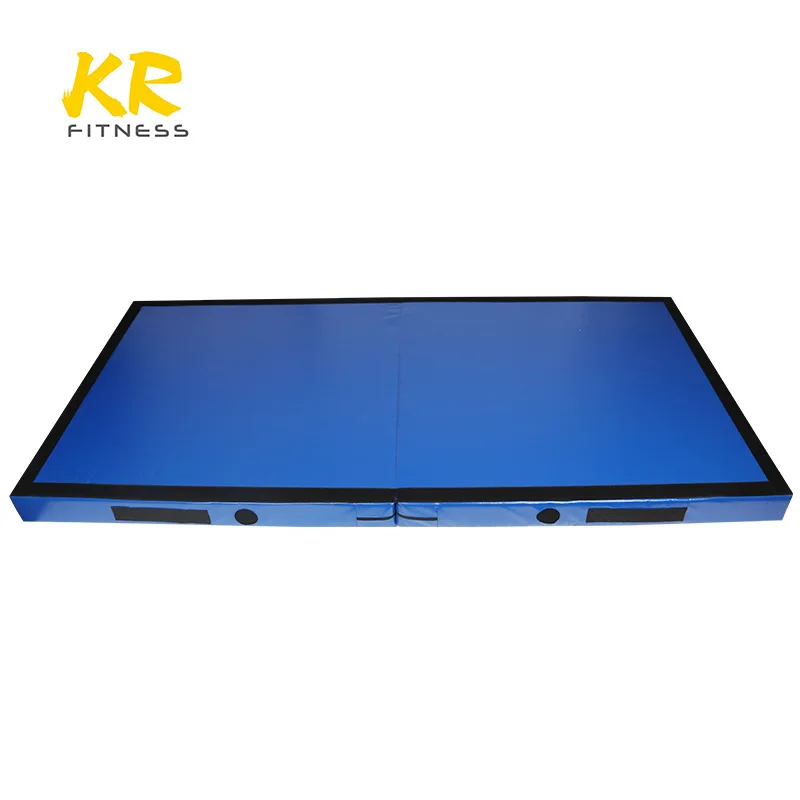 customized pvc leather judo crash pad folding thick aerial silk foldable gymnastics crash mats