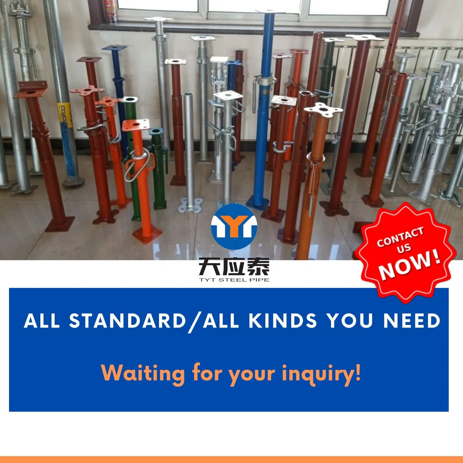 metal heavy duty adjustable shoring posts construction adjustable steel beam support scaffold floor props jack for build