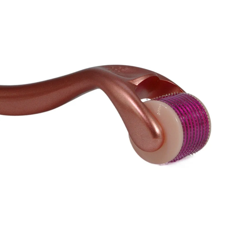 Hot Amazo n Wholesale Healthy Care 540 Micro Needle Derma Roller Wrinkle Scar Large Pore Derma Needle Roller in Rose Gold