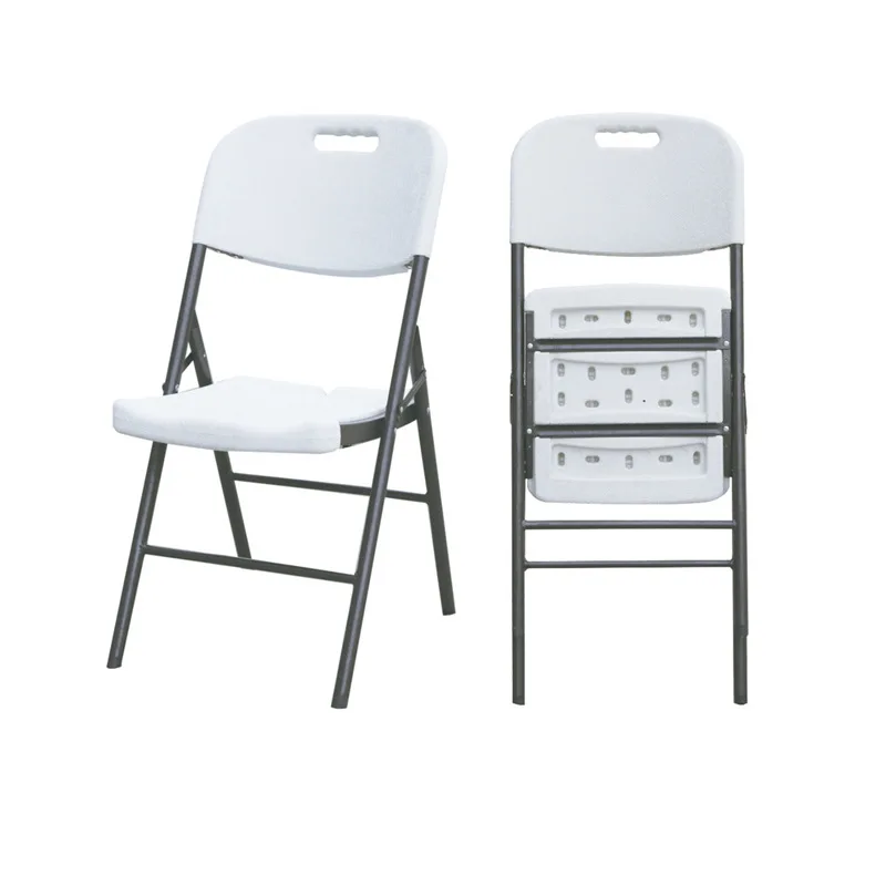 Wholesale cheap outdoor metal conference wedding white  plastic folding chairs