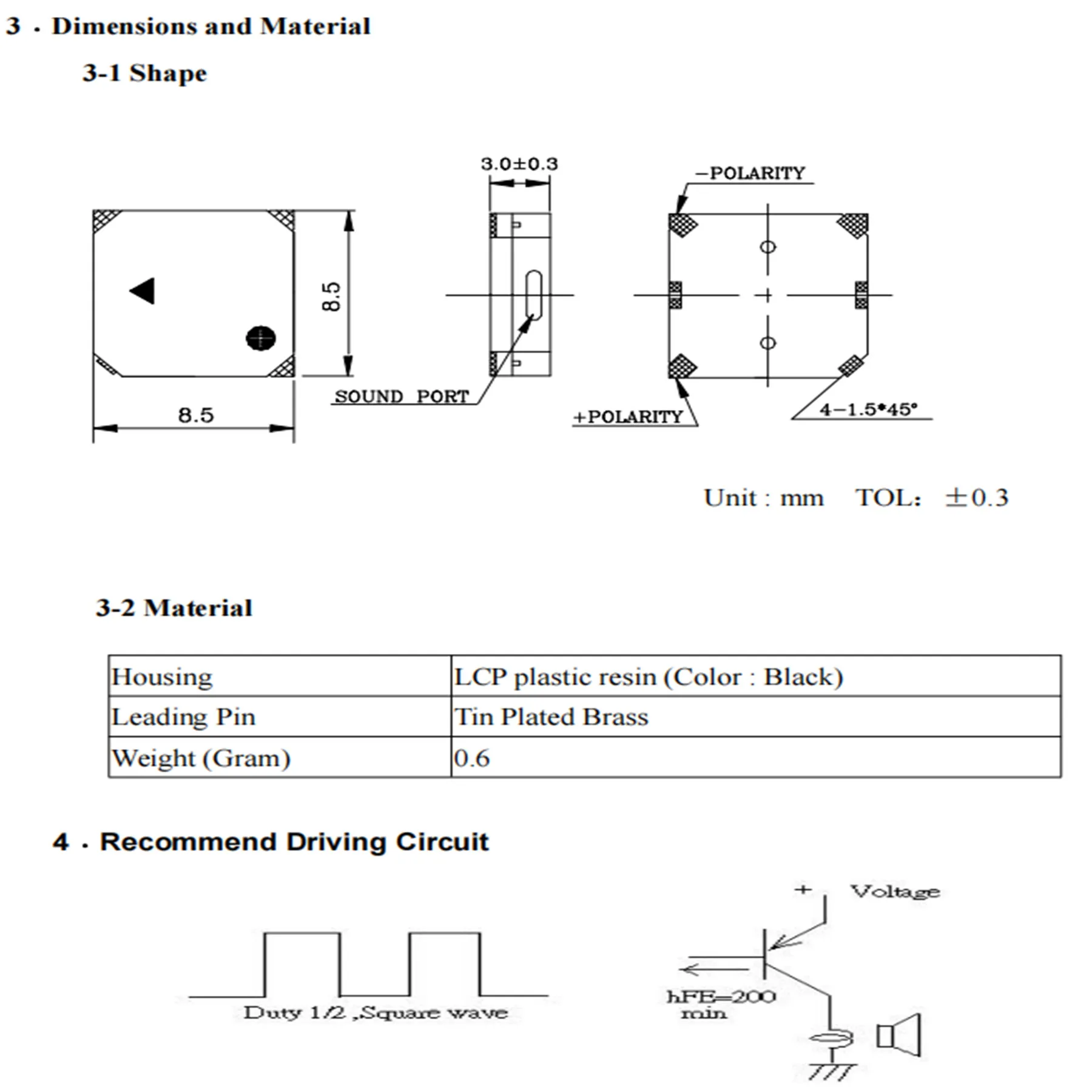 
Hot selling piezo-electronic SMD type buzzer 
