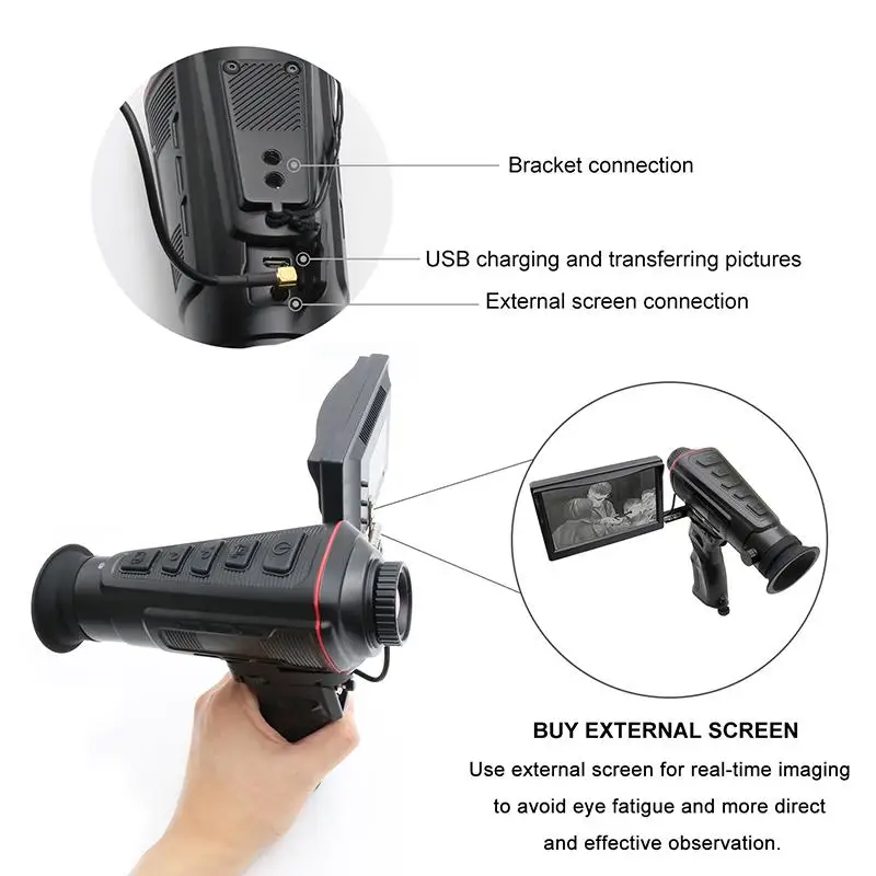 oem New best sell in amazon long rang 25mm lens thermal rifl scope with night vision riflescope oem odm