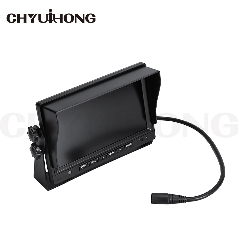 CVBS AHD 720P 960P Разделенный экран автомобильный монитор DVR 7 дюймов Автомобильный ЖК-монитор для грузовика вилочный автобус фургон