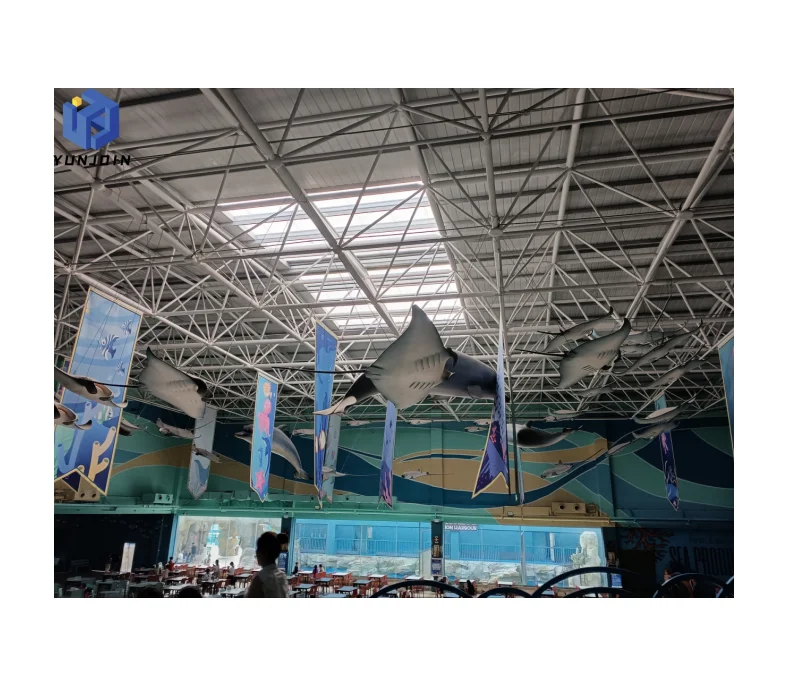 Yunjoin Prefab Steel Structure Building Industrial Commercial Metal Construction Roof Oceanarium