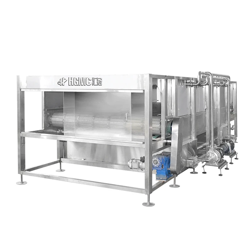 HG-SJ-2000 Small tunnel pasteurization machine cans food ketchup pasteurizer and cooler