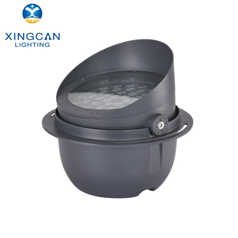 Led rgbw adjustable  circular inground lighting 12W outdoor projector lamp Led flood Lights