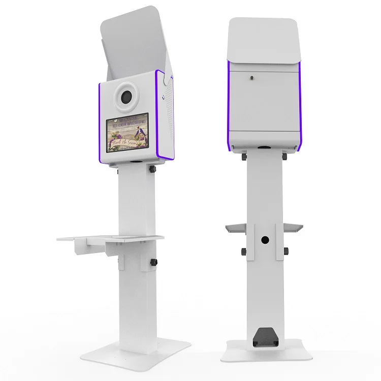 Stainless Steel Aluminum Sheet Metal Media Photobooth Shell Fabrication Sheet Metal Stamping Photo Booth Printer Stand Housing