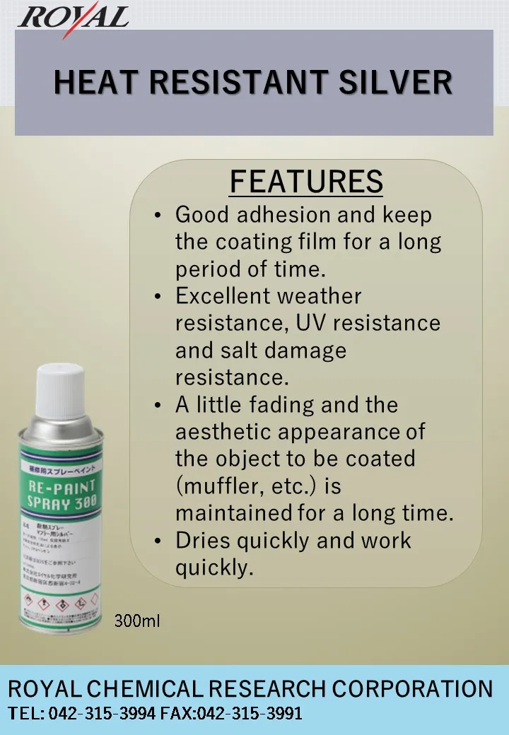 Heat resistant and high repair body for car paint- Made in Japan