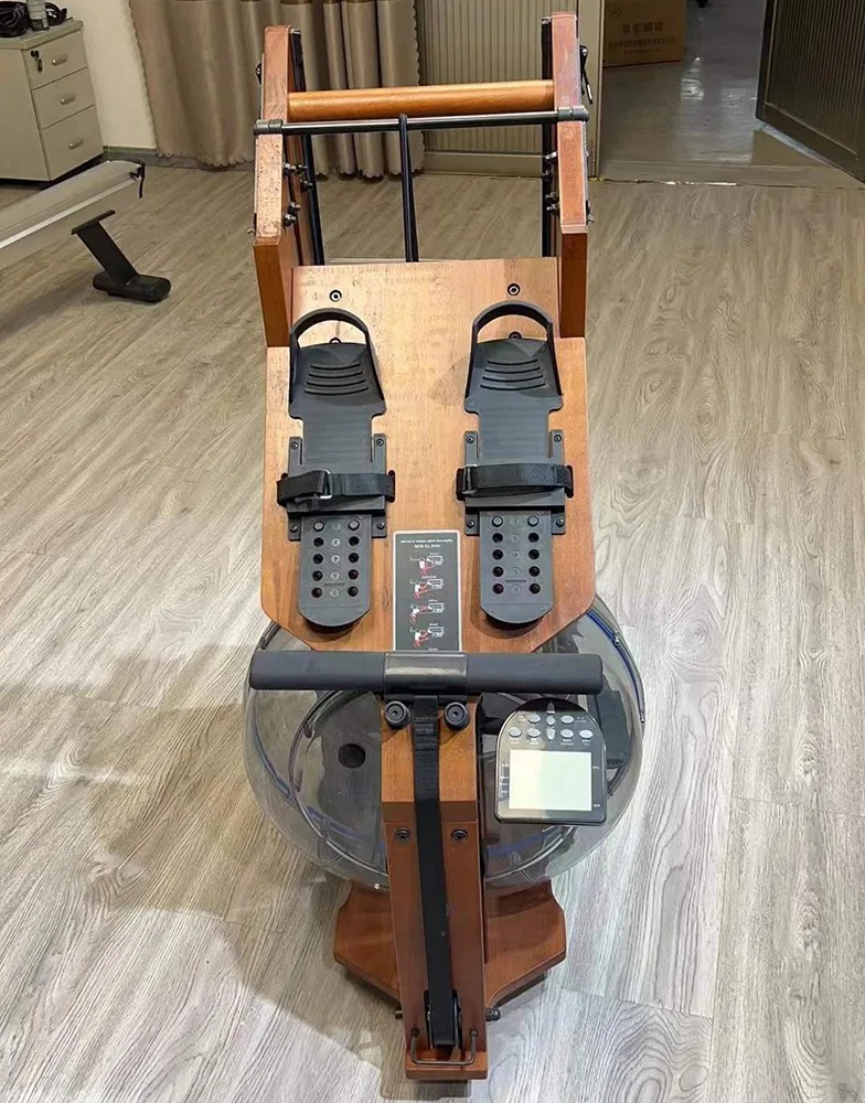 New Arrival Silent Weight Loss Gym Fitness Cardio Training Foldable Water Resistance Rowing Machine For Exercise