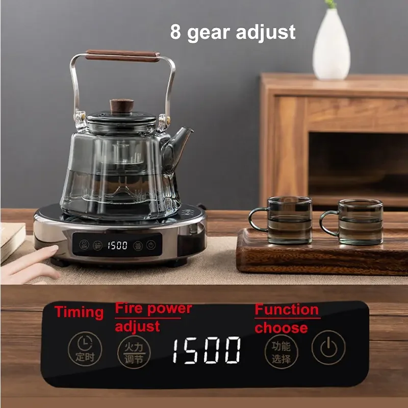 1500W Electric Ceramic Stove Tea Maker Electric Hot Plate Heater Stove Heating Furnace Tea Stove Household Water Boiler 220V