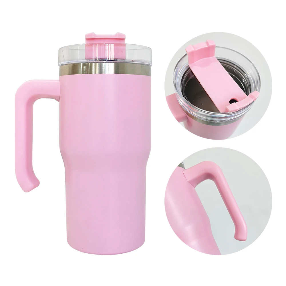 macaron coloredblank sublimation kids 20oz tumbler with handle kids student toddler travel mugs 20oz 40oz tumbler