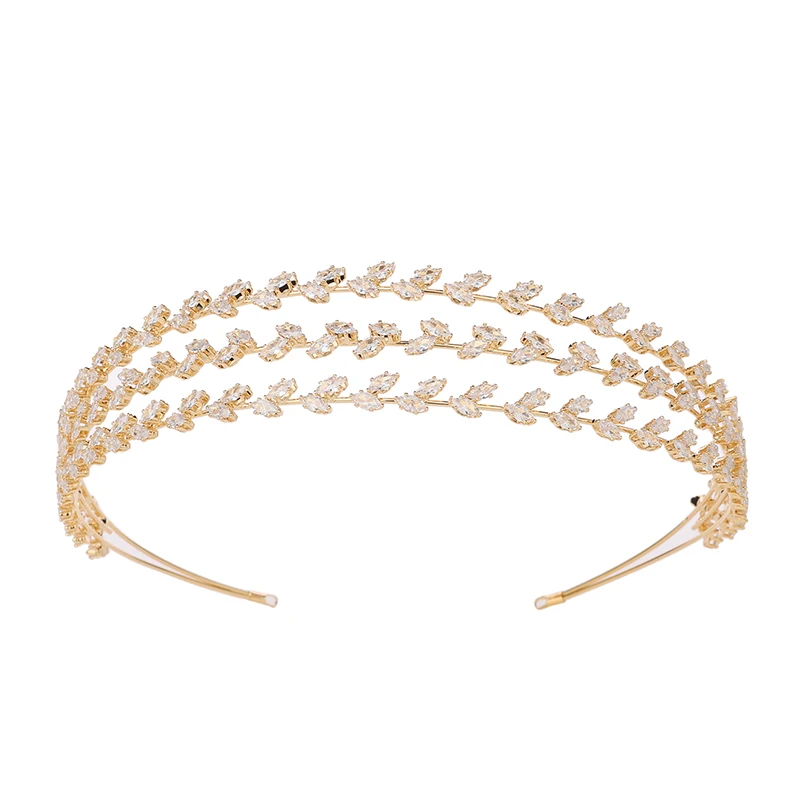 Hair Beads for Brides Crowns and Simple Tiaras Crystal Wedding Hair Accessories  Rhinestone Headpiece For Women BC6869