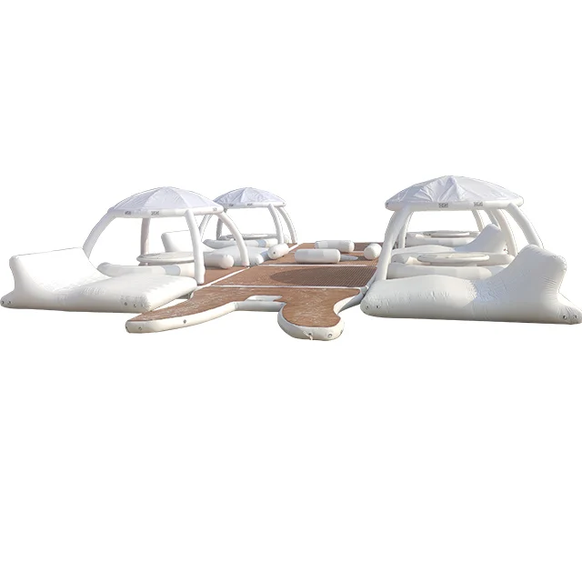 Floating Pontoon inflatable water bar counter