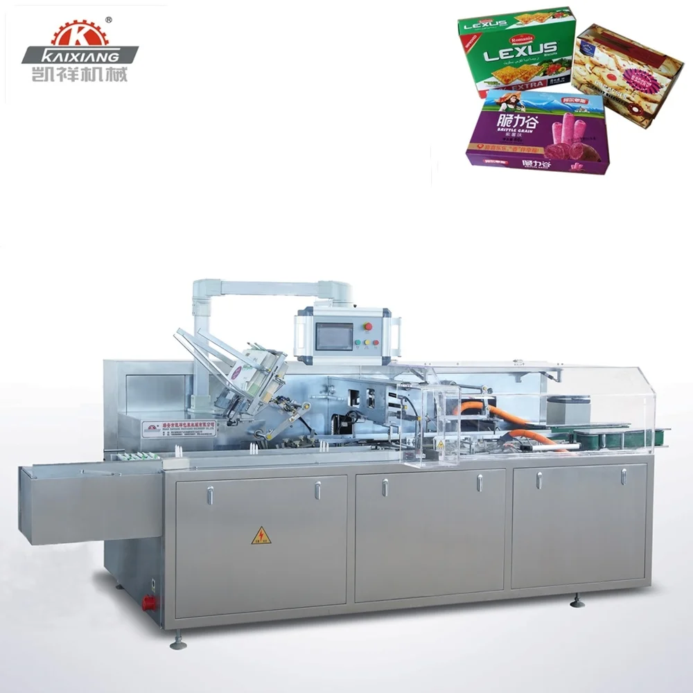 Wholesale price KXZ-200B tray snack cartoning machine box packaging machine