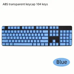 ABS transparent keycap 104 keys backlight rainbow colors keyboard keycaps sets mechanical keyboard keycaps