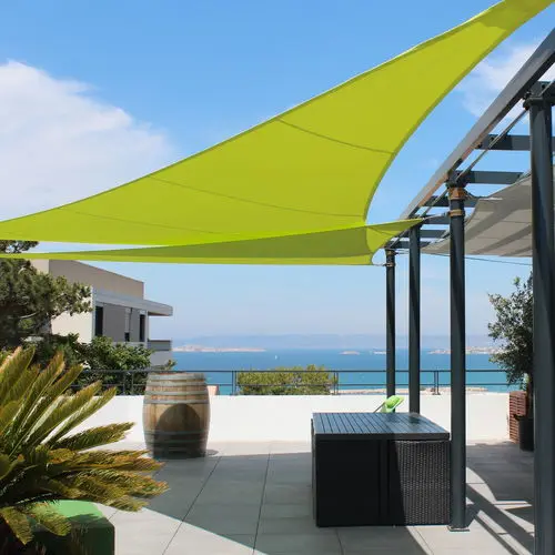 Outdoor durable waterproof shade sail swimming pool, restaurant leisure entertainment polyester shade sail
