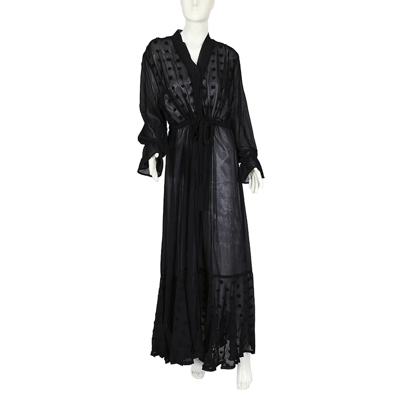 Islamic clothing women open abaya turkish islamic cardigan robe slim fit wholesale open women muslim long dress dubai