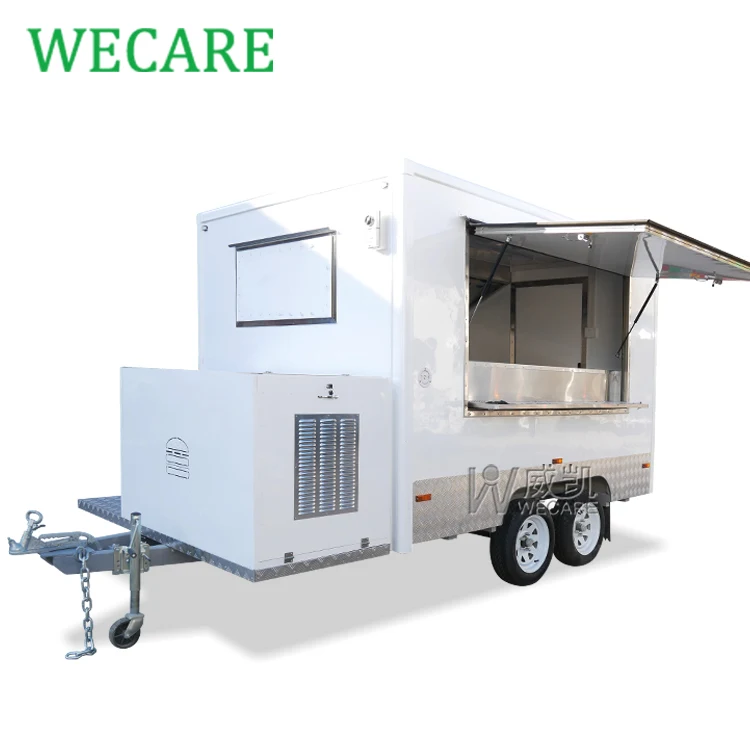 WECARE Carritos De Comida Food Dining Car Pizza Truck Eiswagen Hot Dog Cart Mobile Bar Trailer Food Truck Trailer Fully Equipped