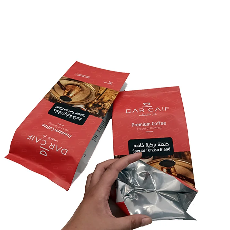 250g 340g 500g 1kg 10000g 2.5kg Side Gusset Aluminum Foil Coffee Bean Bag Packaging Bolsas Para Empaque De Cafe With Valve