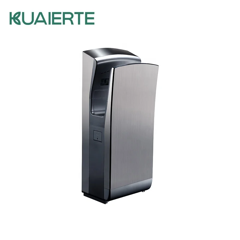 KUAIERTE мощная компактная модель из нержавеющей стали высокоскоростная автоматическая струйная сушилка для рук с УФ-светом и фильтром HEPA туалетной комнаты