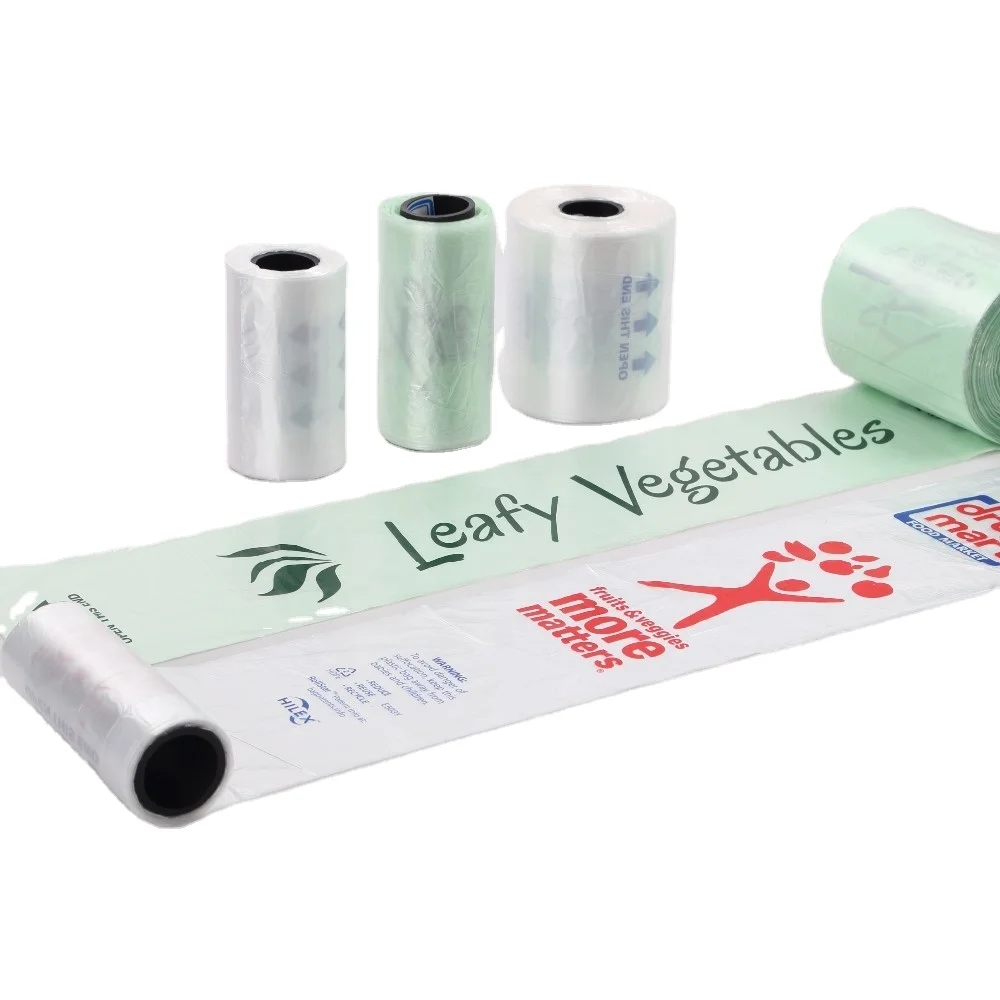 Factory Produce Reusable Produce Bags Ldpe Safe Handling Produce Bag On Roll