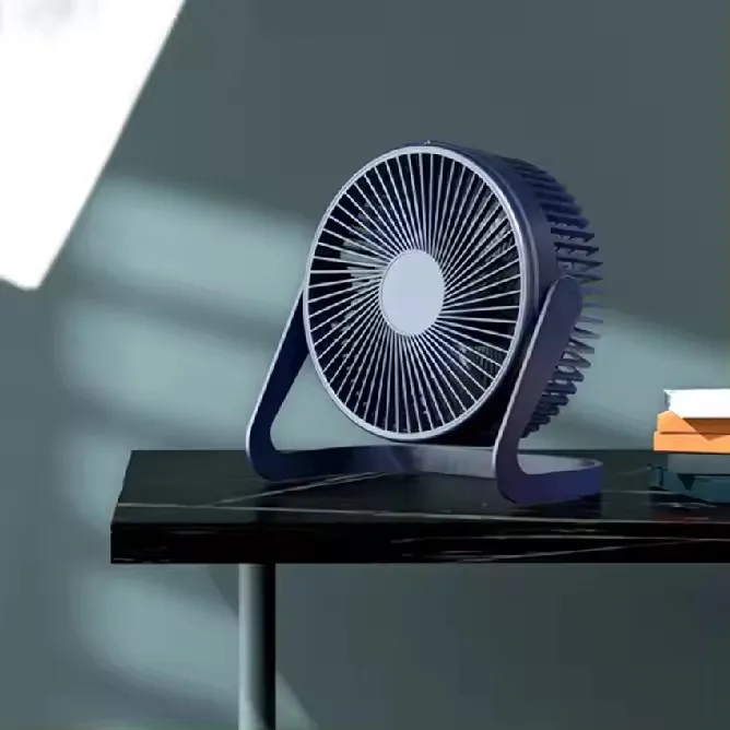5 Inch Mini USB Desktop Fan Personal Portable Cooling with 360 Rotation Adjustable Angle for Office Household Traveling