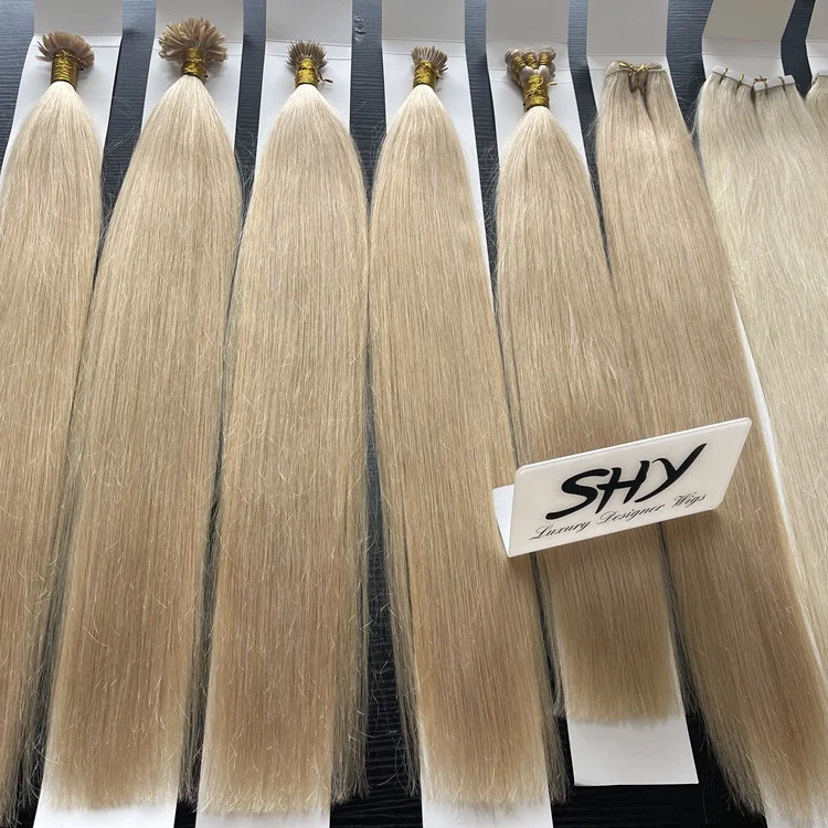 Wholesale Cheap Remy Human Hair Extension Sew In Weft Hand Tied I ,V,Flat,U Tip Hair In Stock