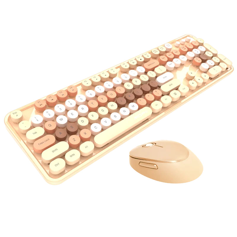 2.4G Wireless Connected Keyboard Mouse Kits Tablet Usb Noutbook USB 3.0 Mini Keyboard New Mini Notebooks Set Mixed Color Sweet