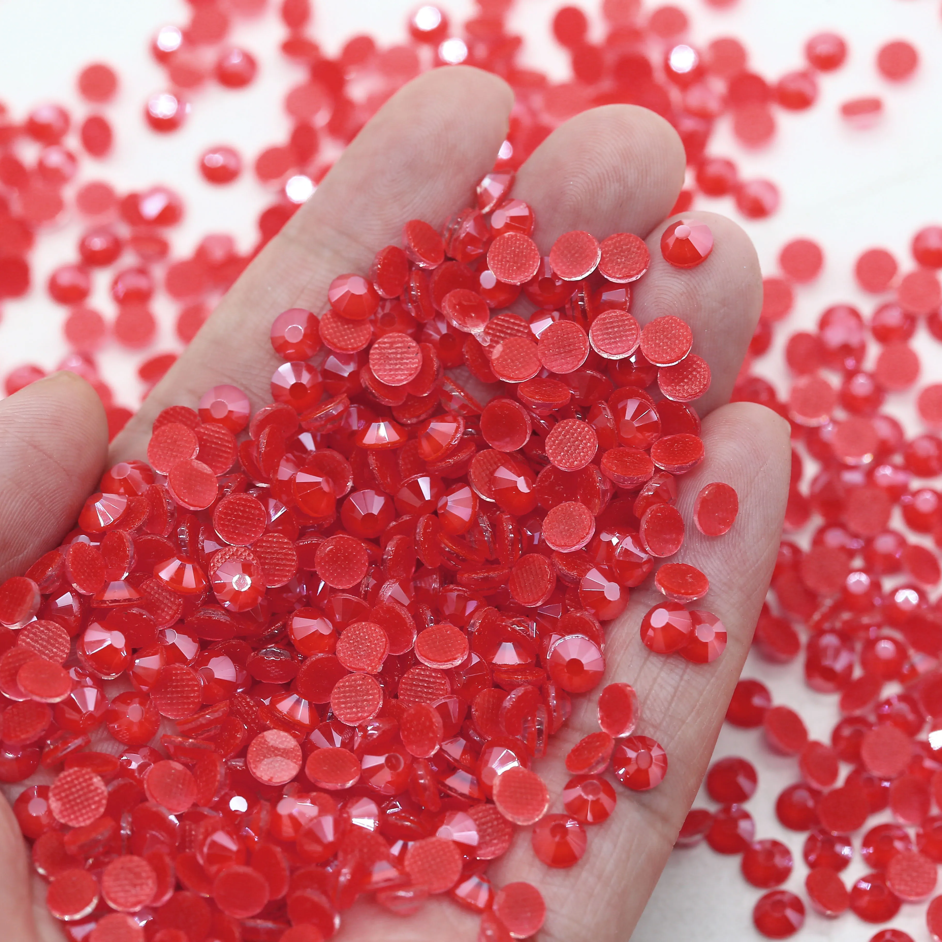 Xulin New Mocca Siam Color SS10 SS16 SS20 1440pcs/bag Flatback Hotfix Glass Rhinestone For Transfer