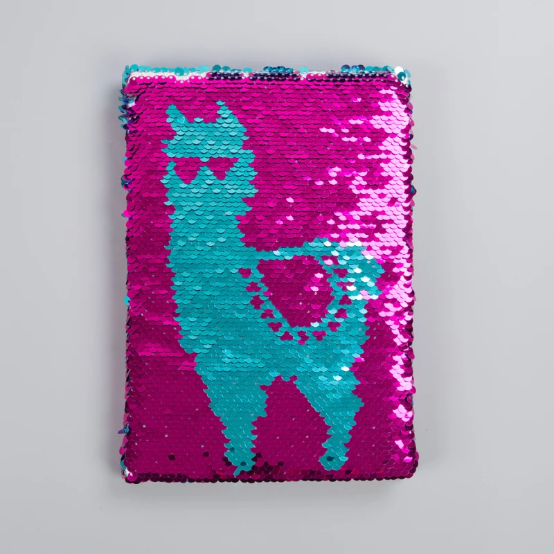 Sublimation Kawaii Cute Sequin Notebook Travel Journal Diary Notebook