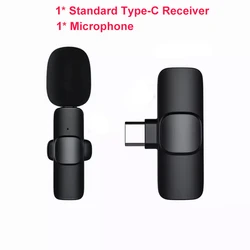 Portable Wireless Lavalier Microphone Broadcast Lapel Set Short Video Recording Chargeable Handheld Microphone Live Streaming