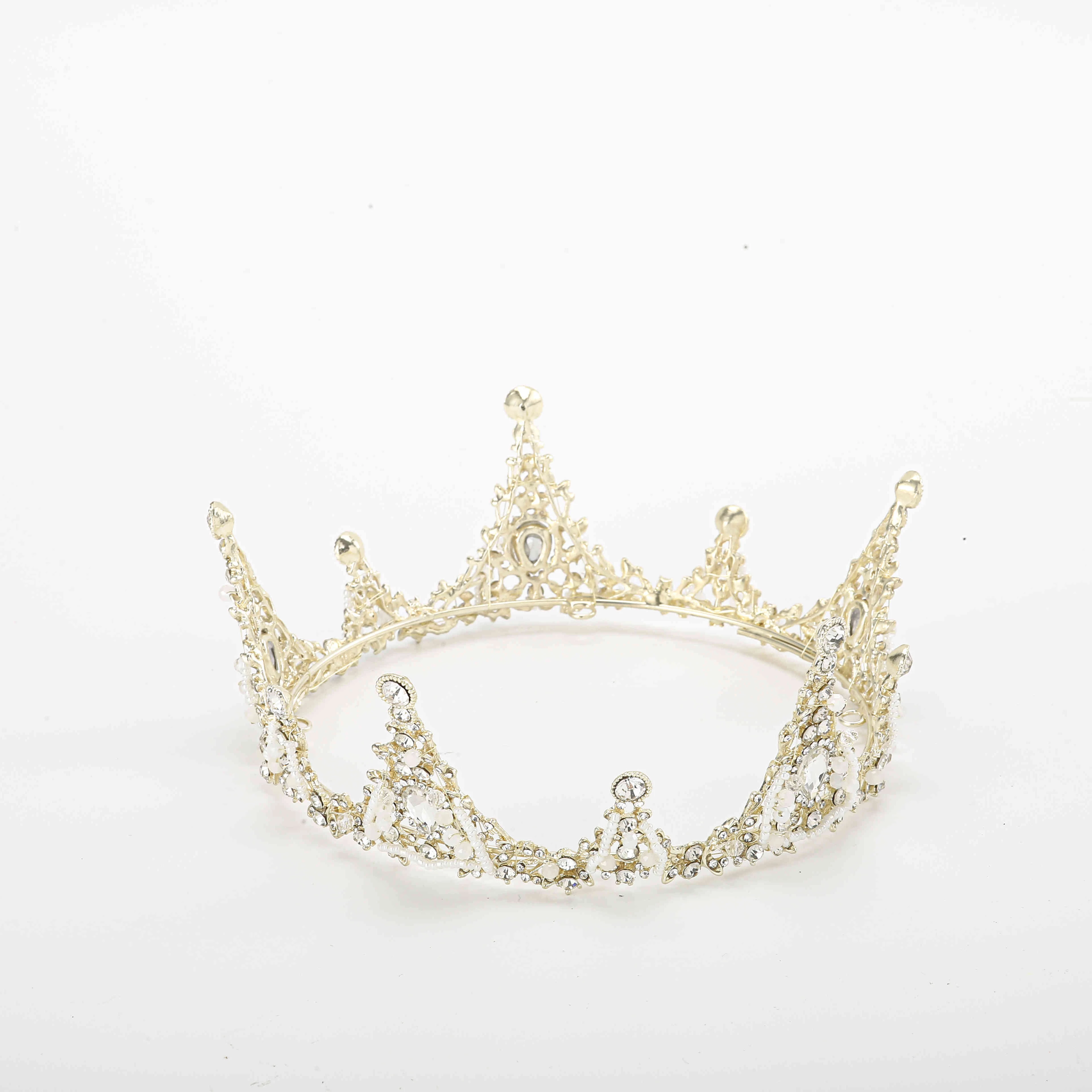 
Wholesale Customized gemstones tiara crown princess birthday girls crown tiara 