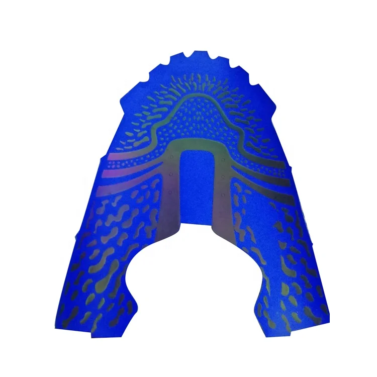 Breathable lace up mesh sport shoes vamp semi finished shoe upper