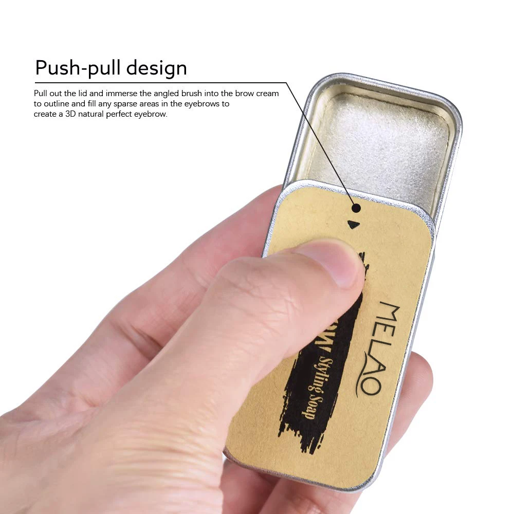 Custom professional natural  long-lasting styling brow soap private label contain vegan eyebrow soap