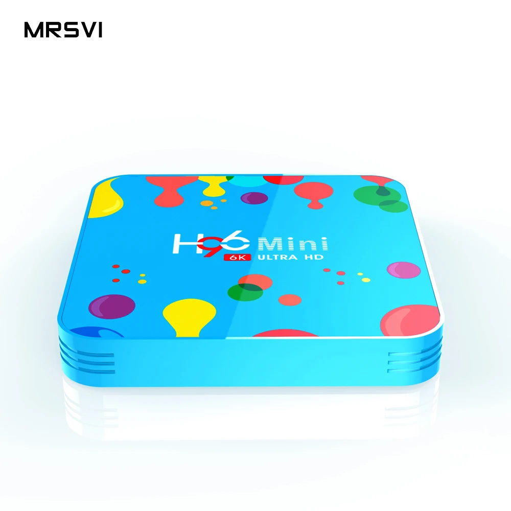 H96 mini H6 Smart tv box Android 9,0 медиаплеер Netflix 2,4G/5G Wifi BT 6k Full HD H96 mini H6 телеприставка