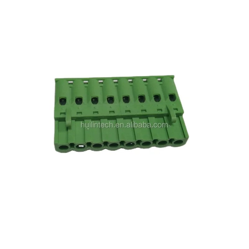 7.62mm brass contact plastic Euro PCB screw pluggable terminal block