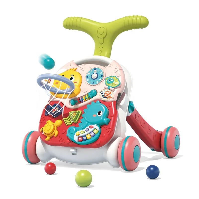 Early Educational High Quality Multifunctional Learning Game Table Baby Learning Walker 2 In 1 Baby Walker