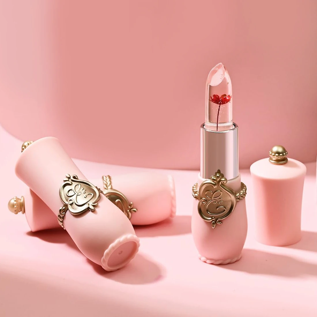 Flower Jelly Lipstick Color Changing Magic Lipstick