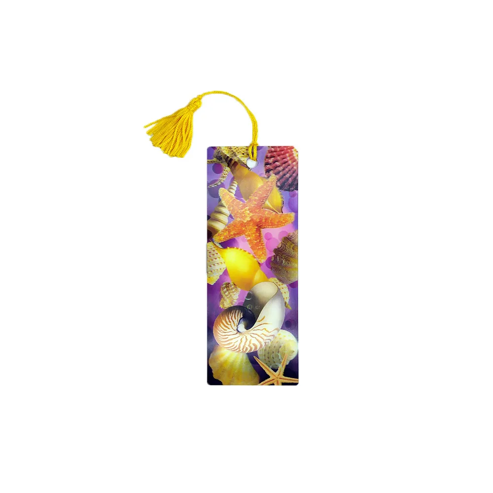 3D lenticular anime bookmark with tassel