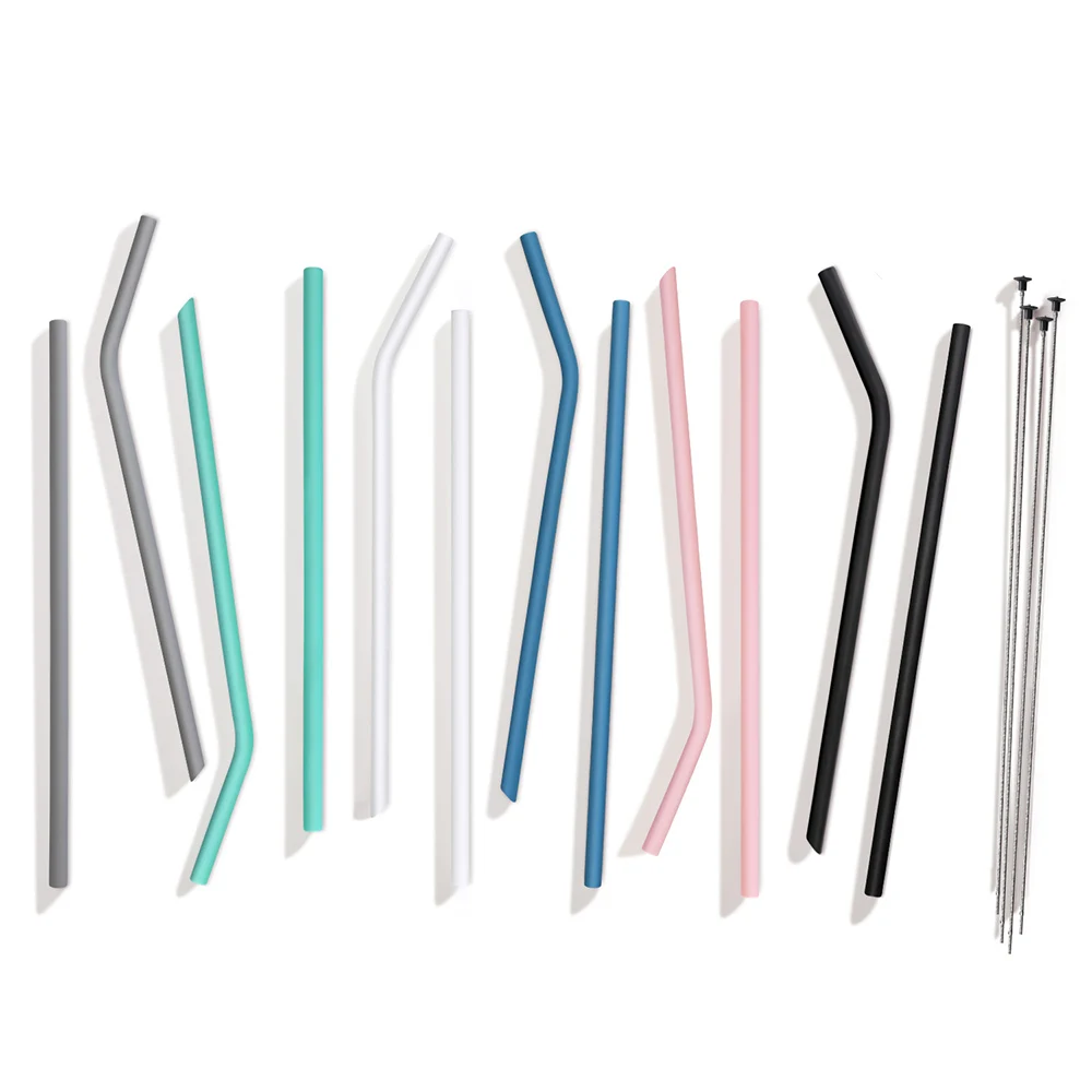 Detachable Clean Cover Drinking 14mm Titanium Tip Lid Color Changing Collapsible Coffee Bubbler Silicone Dabb Straw