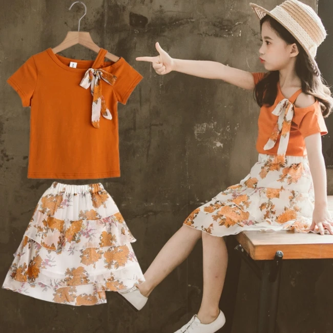 
SE7927 Girls Clothing Korean Sets Summer Girls Clothing Sets Kids Clothes Hot Sale For Child Clothing Set 
