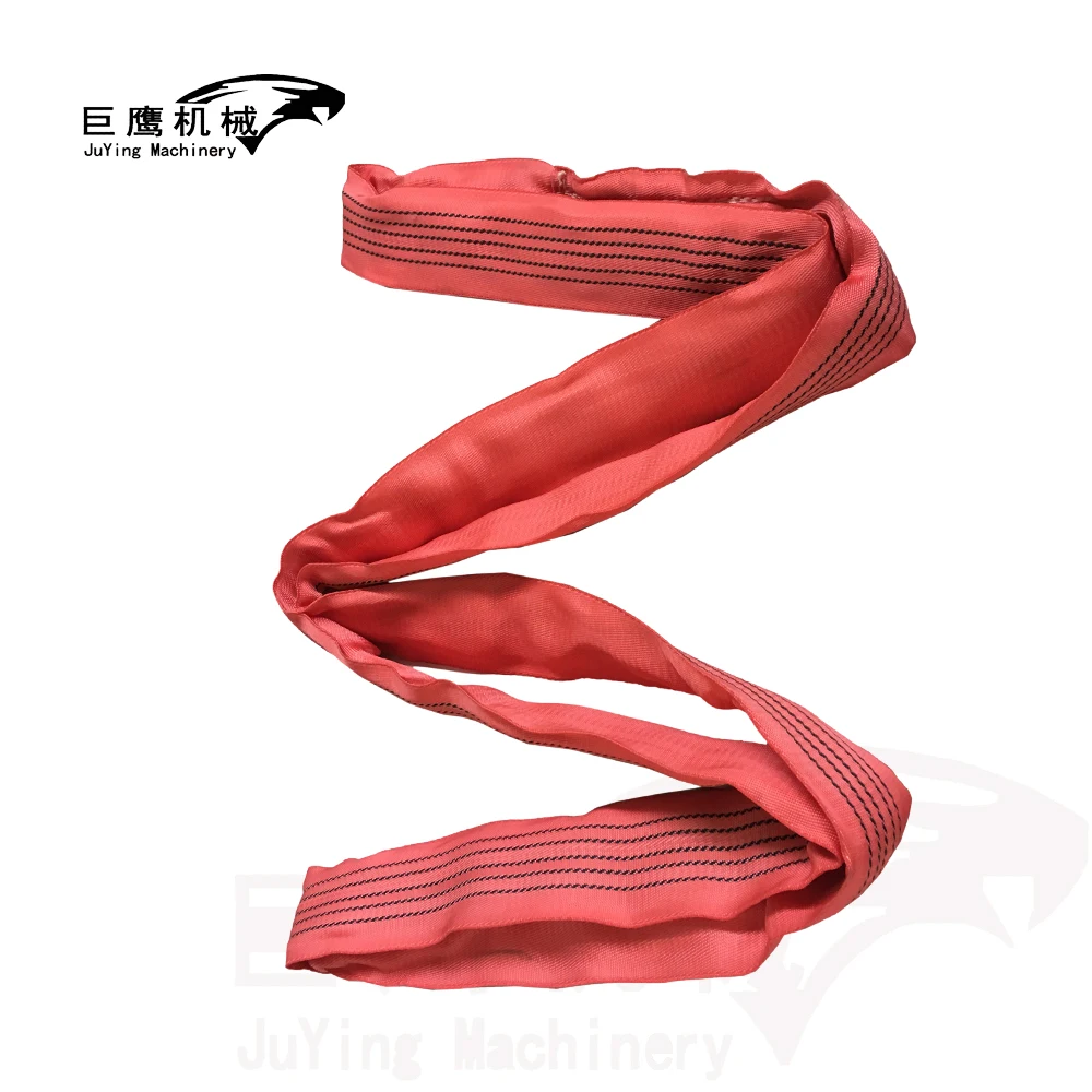 soft lifting sling with endless lifting eyes, synthetic roundsling