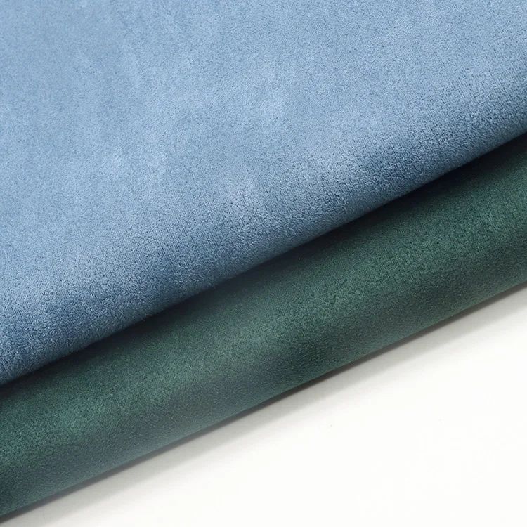 Trendy design custom french brush back polyester spandex blend dyeing suede fleece fabric for jacket