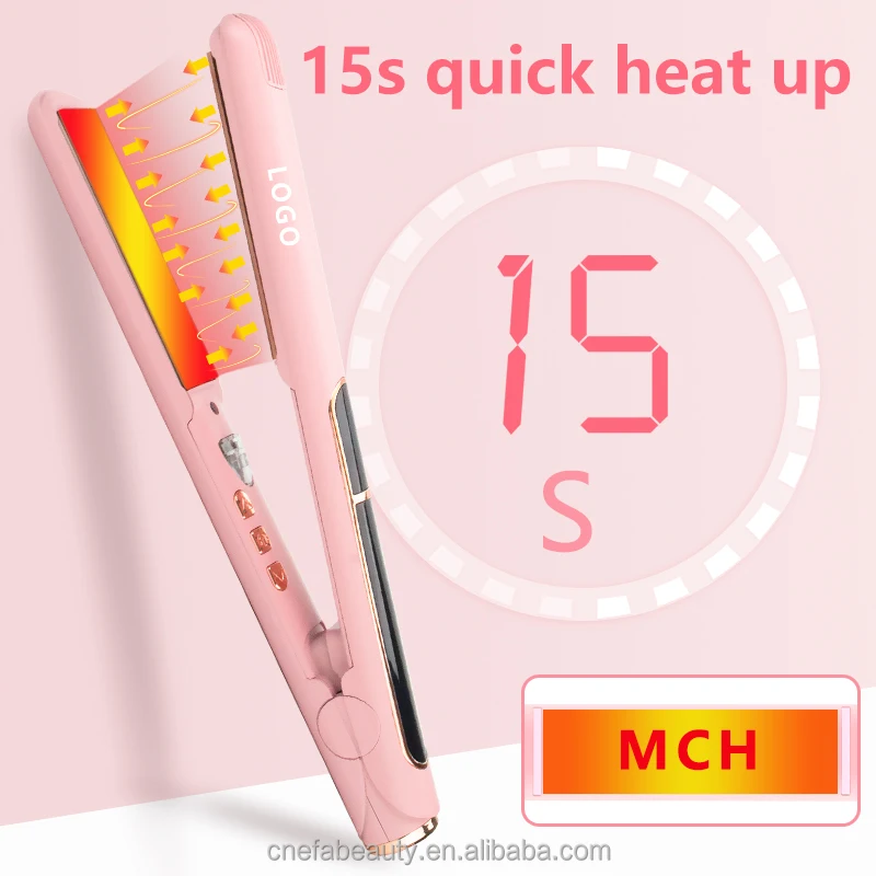 CE ROHS MCH Vendor 450 Degrees Professional Brazil Keratin Ceramic Nano Titanium Flat Iron Hair Straightener