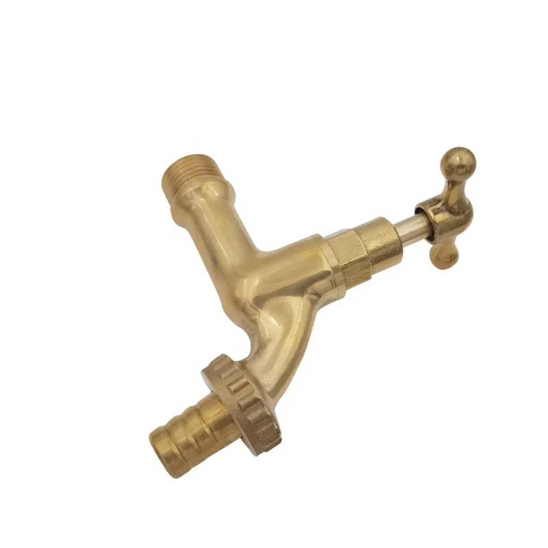 Латунный полированный садовый шланг bibcock, наружный настенный кран для раковины