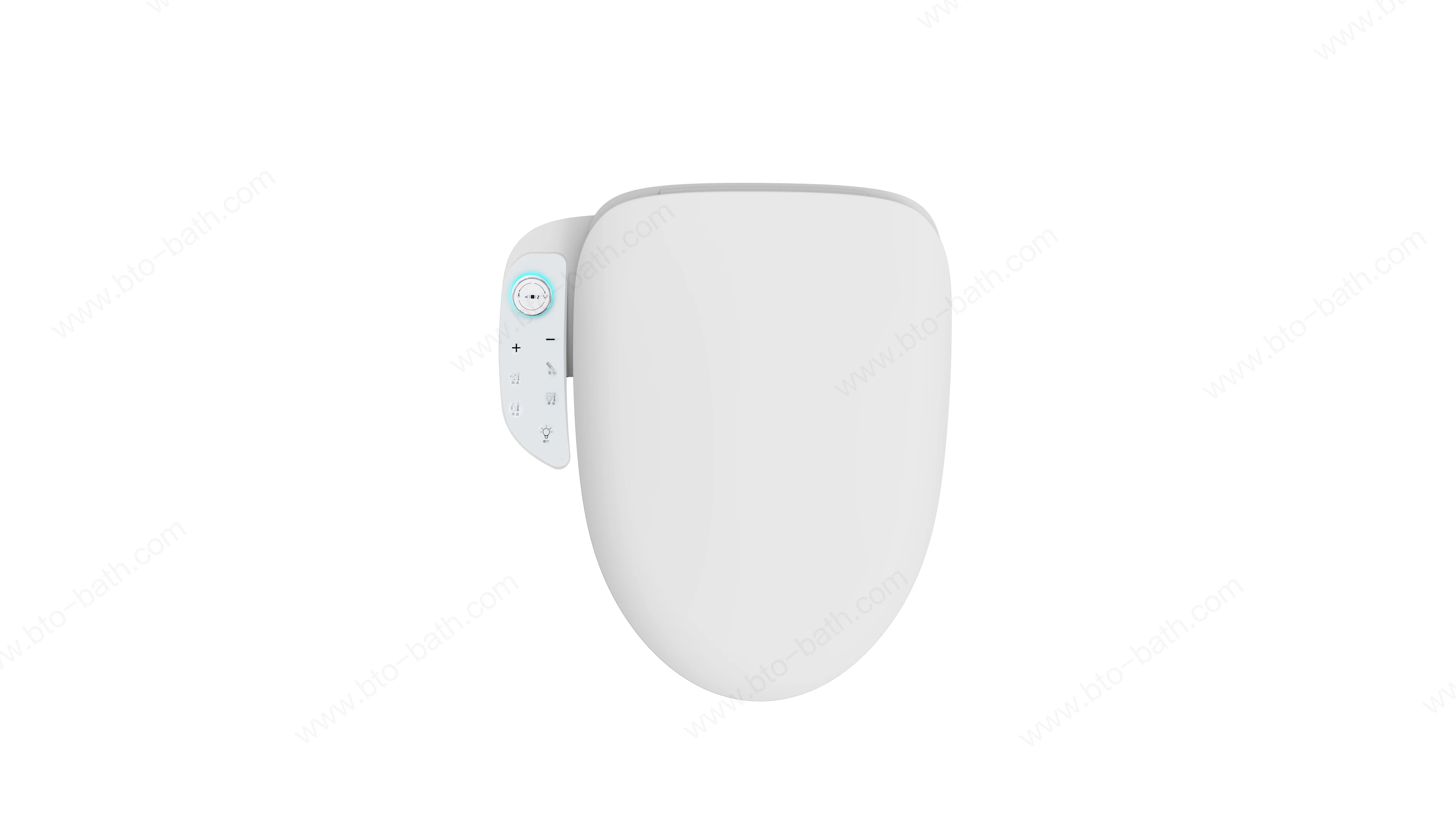 BTO High quality multi function elongated intelligent smart toilet seat cover electronic toilet seat with handle
