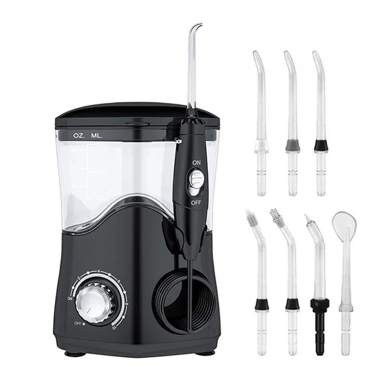 Water Dental Flosser for Teeth Cleaner with 7 Jets and 10 Pressure Levels 600ML Water Tank Oral Irrigator for Family