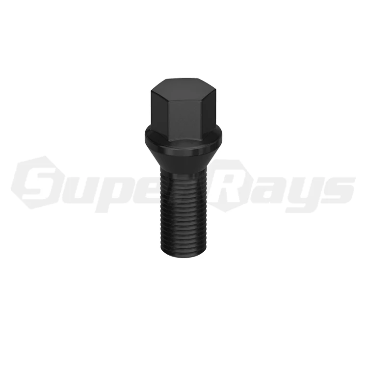 B001-BLACK, шестигранная гайка конус болт, шестигранный = 17 мм, L, CMS свободное программное обеспечение, H,M, могут быть определены, Class10.9, коробка для упаковки